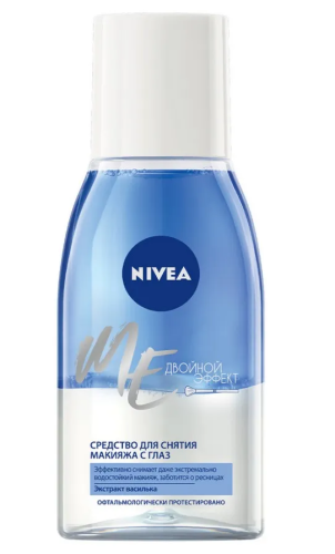 NIVEA VISAGE средство д/удаления водостойкого макияжа с глаз двойной эффект 125мл 81182